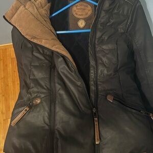Naketano Black and Brown Puffer Jacket